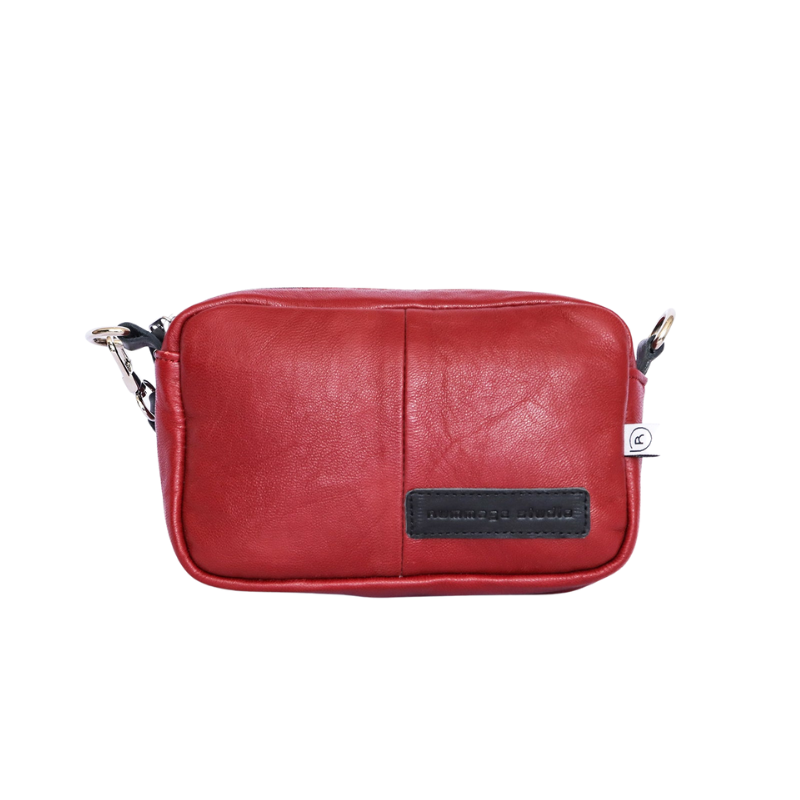 Red Leather Crossbody Bag