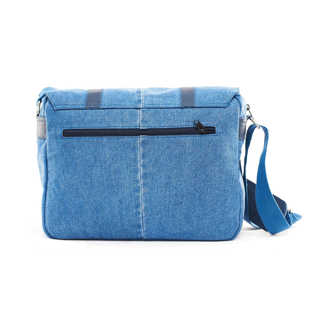 Denim Blue Messenger Bag – rummagestudio