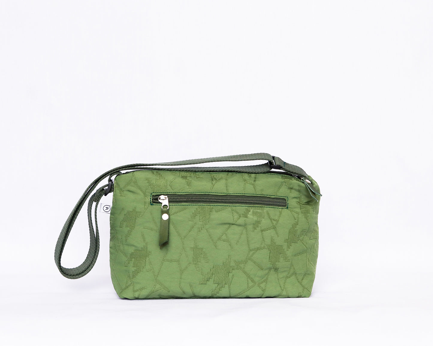 Quilted Jungle Green Sling Bag