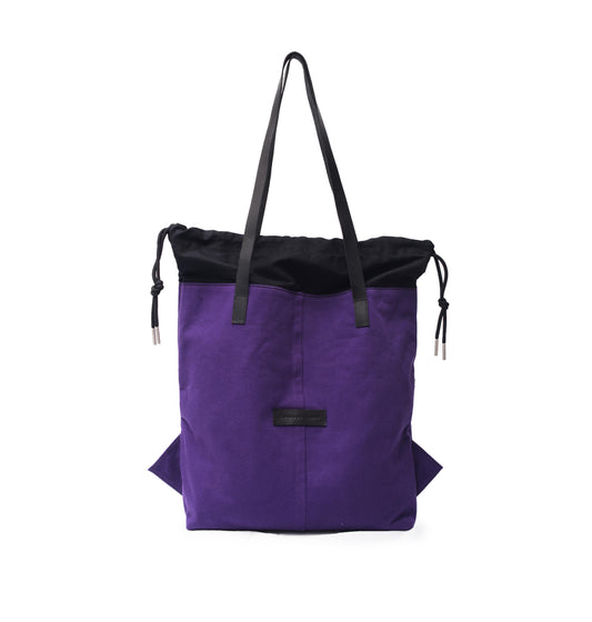 Violet Denim Draw Tote Ext.