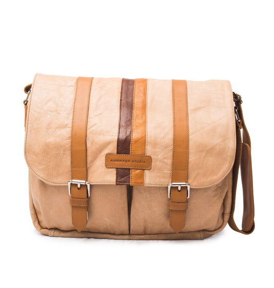 Gobi Dunes Leather Messenger Bag