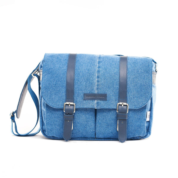 Denim Blue Messenger Bag – rummagestudio