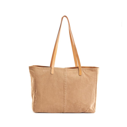 Denim Ecru Market Tote