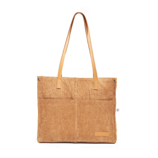 Corduroy Tawny Office Tote