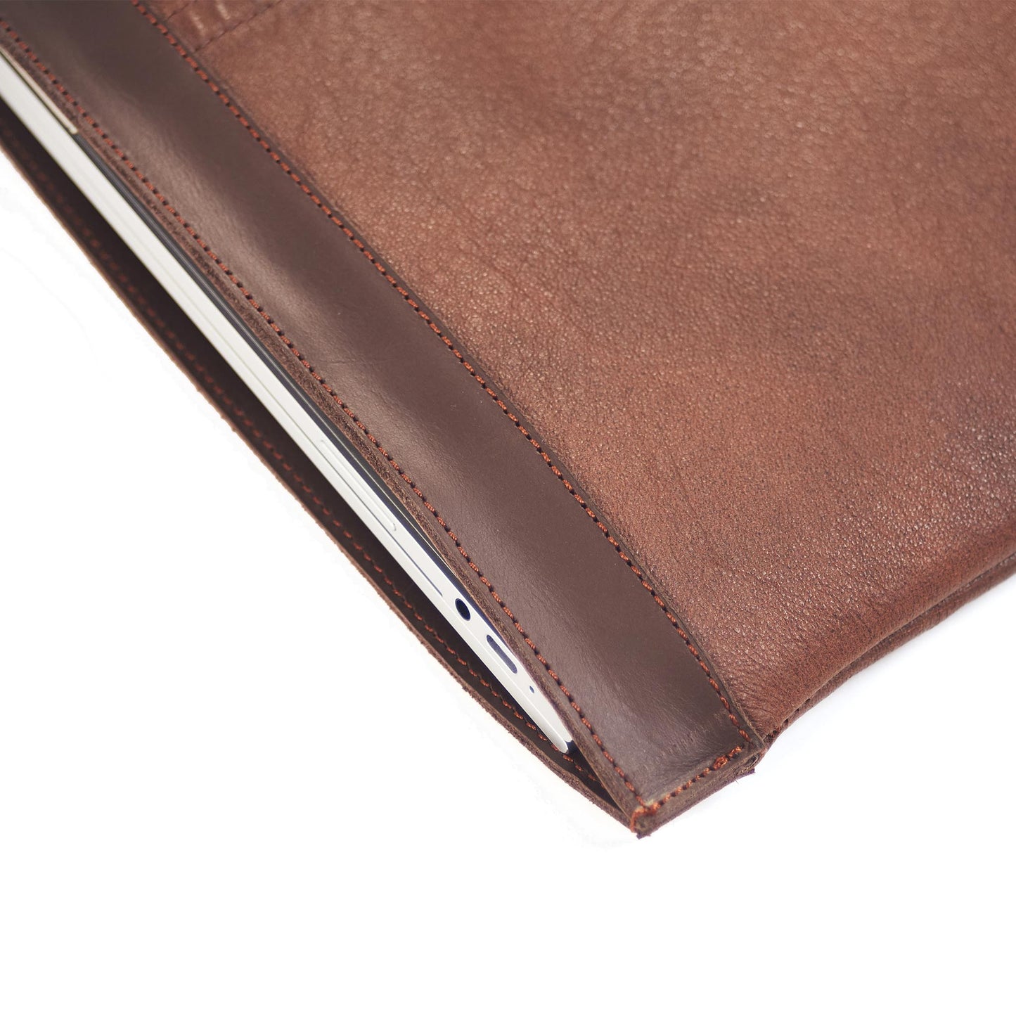 Leather Pecan Laptop Sleeve